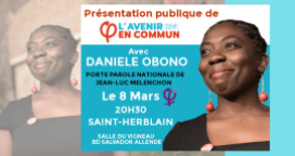 Affiche de la réunion publique à Saint-Herblain le 8 mars 2017
